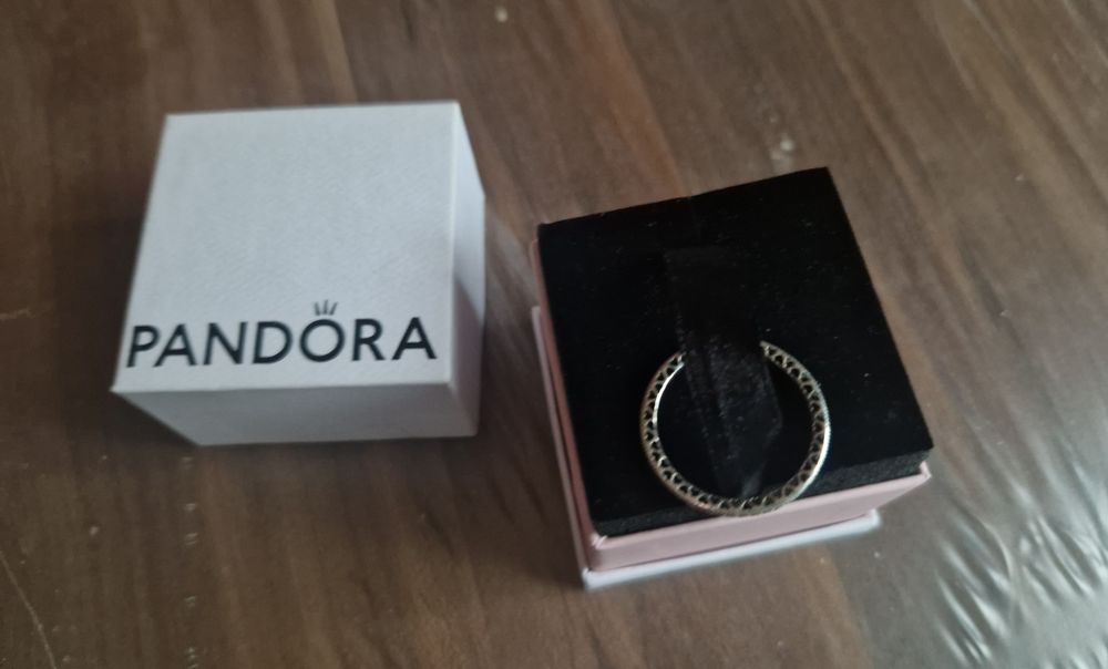 Inel eternity Pandora inimi strălucitoare marimea 20