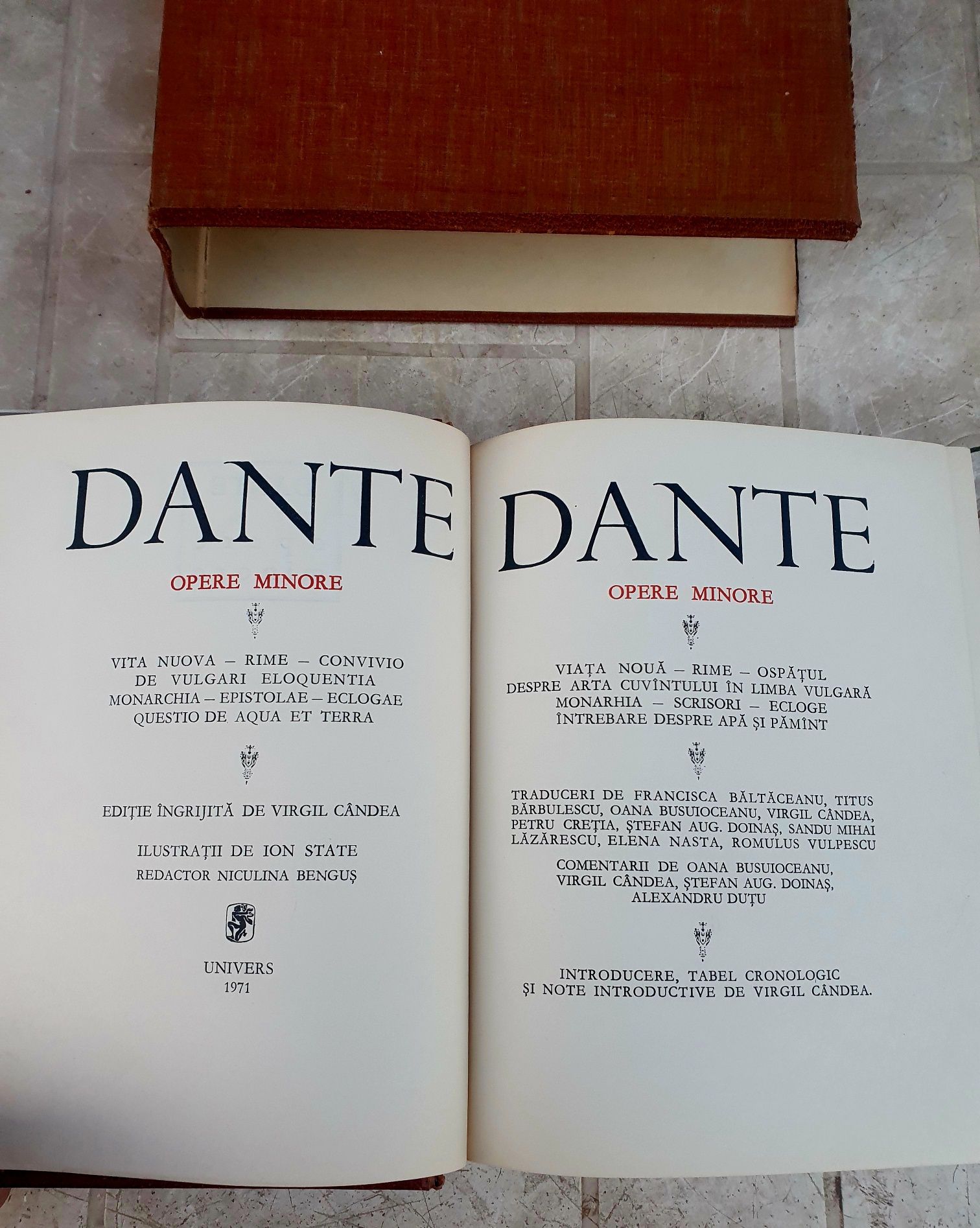 Carte Dante Opere Minore 1971
