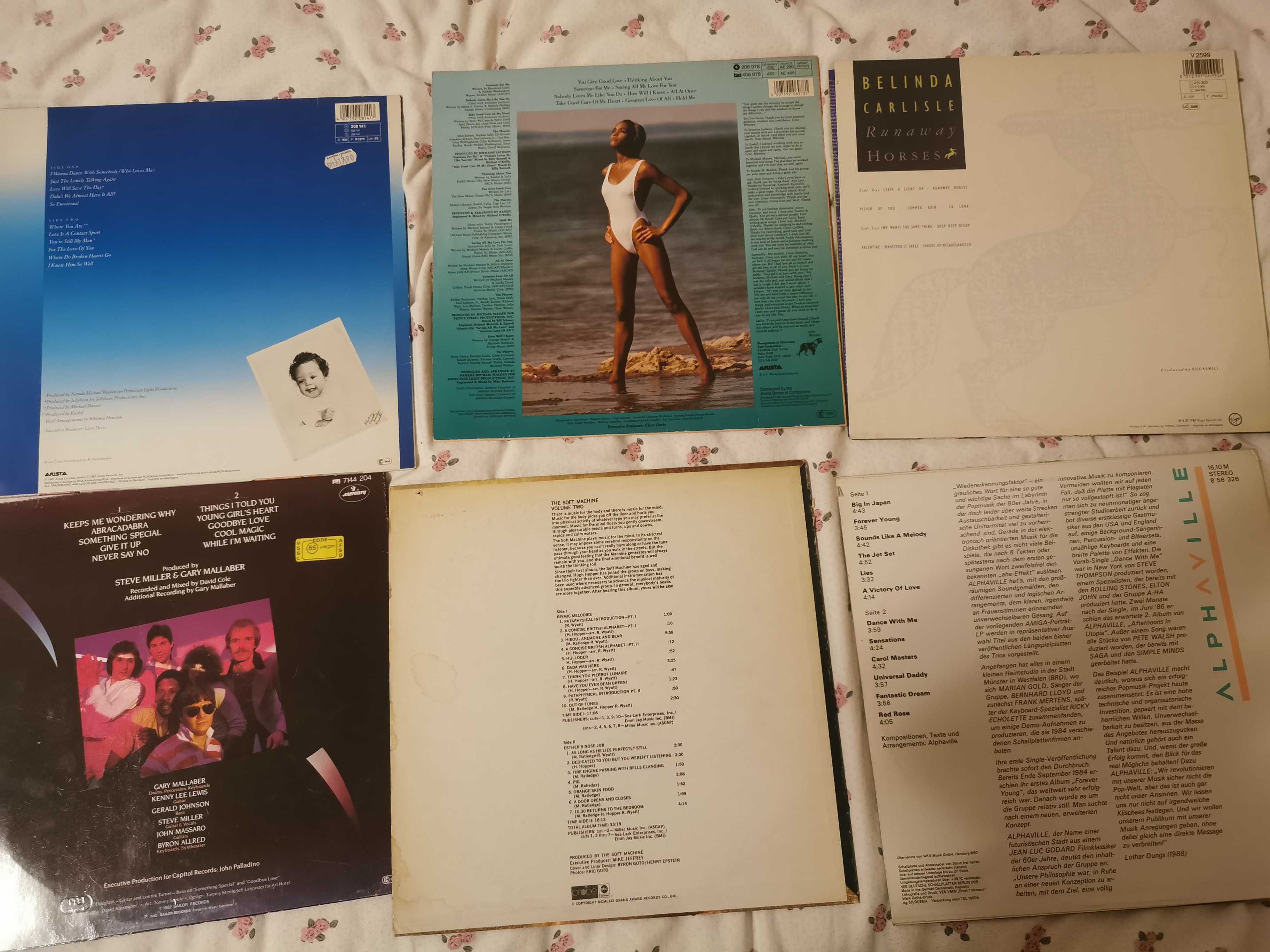Whitney Houston Alphaville Soft Machine Steve Miller placa disc vinil