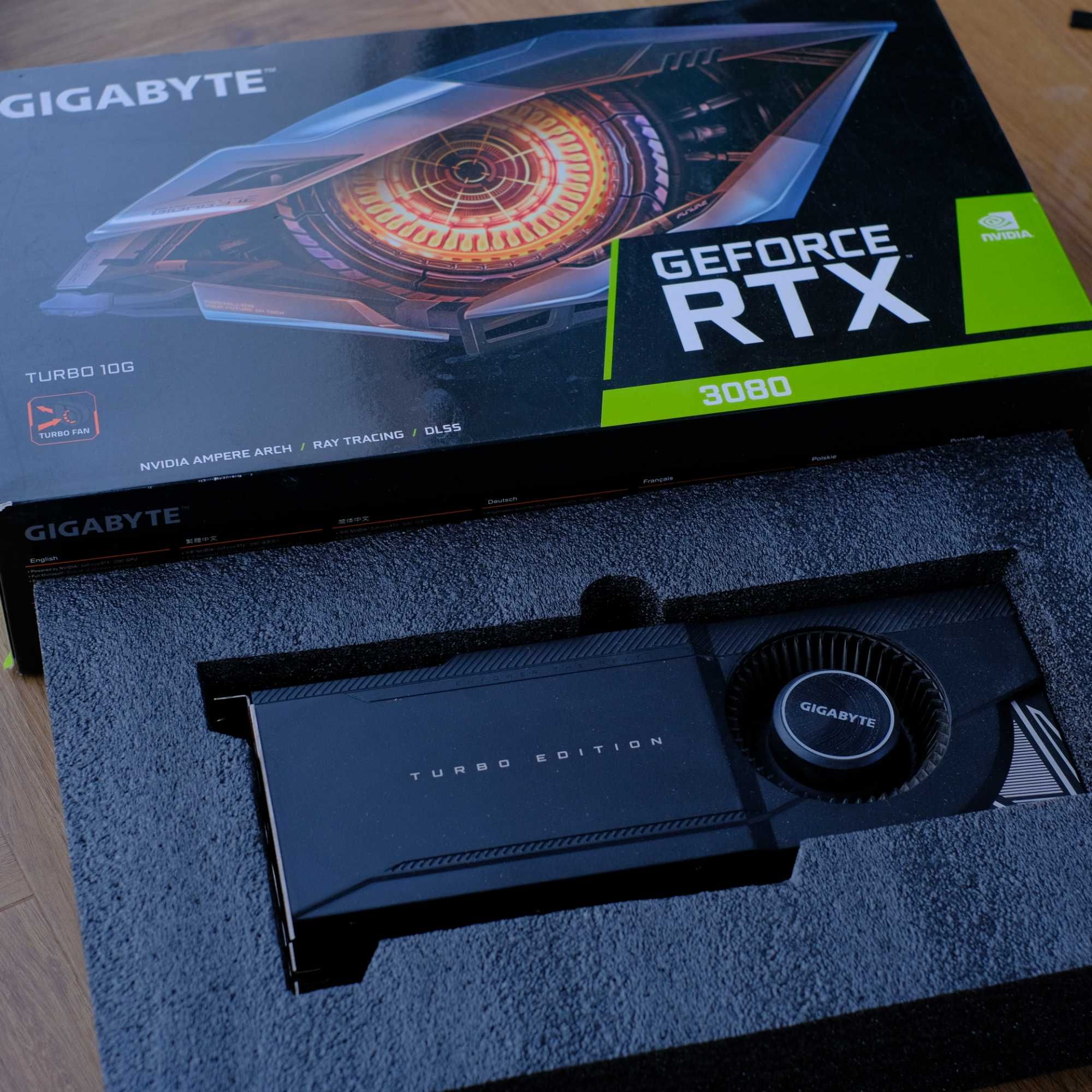 Gigabyte RTX3080 TURBO 10GB placa video