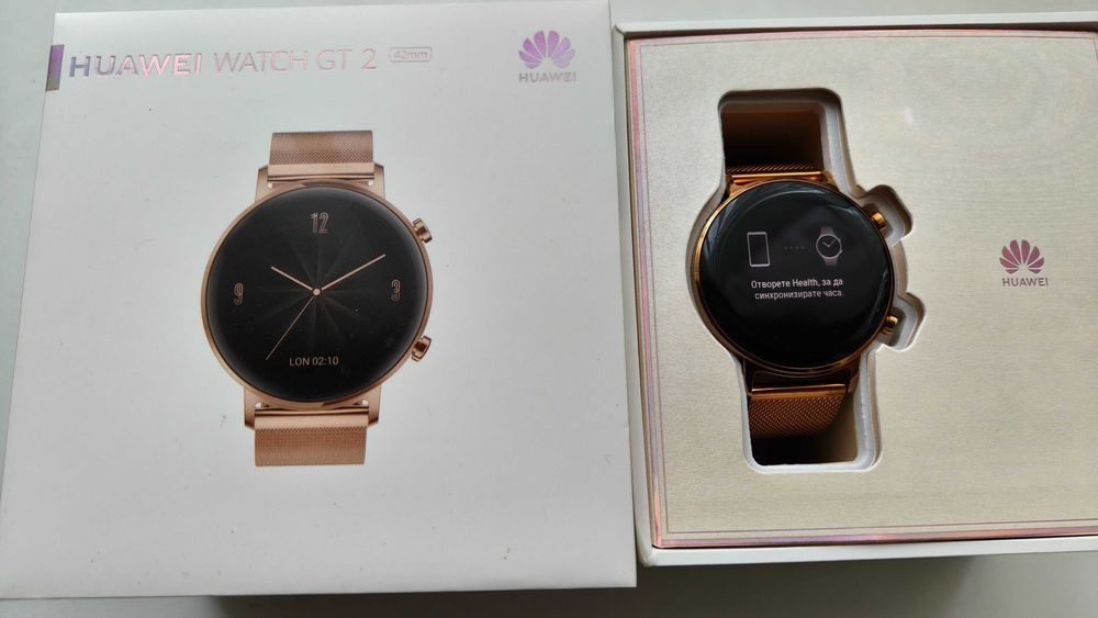 Ceas Smartwatch Huawei Watch GT 2, 42mm, Refined Gold