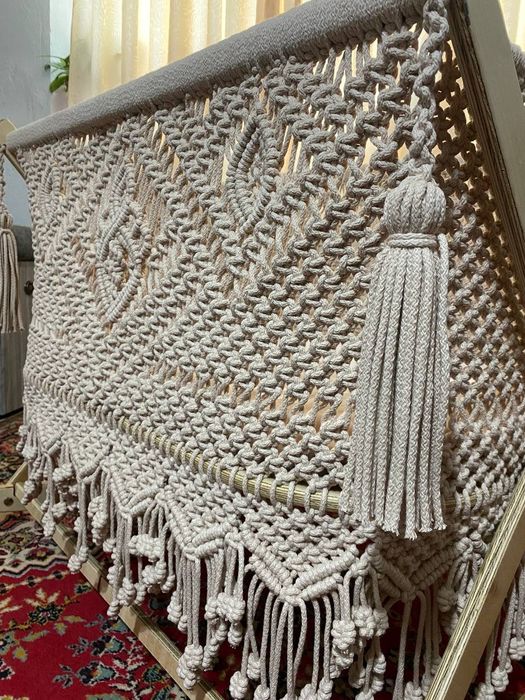 Колыбель-люлька плетеная по технике  макраме