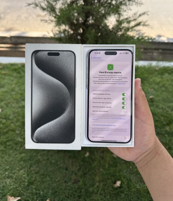 Iphone 15 Pro Max 256gb sim Xolat Ideal Yengide yomkst 86 Usta kormaga