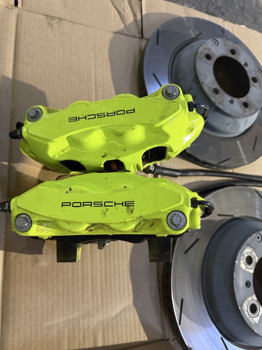 Etriere/Etrieri Frane Discuri Porsche Panamera 390mm Fata/350 Spate