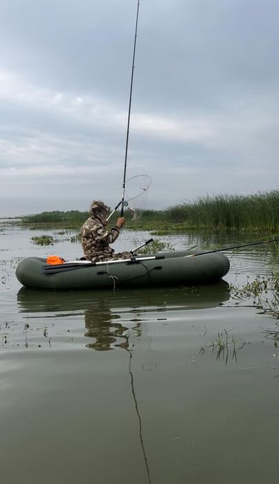 Лодка ПВХ 260×120см зелёная