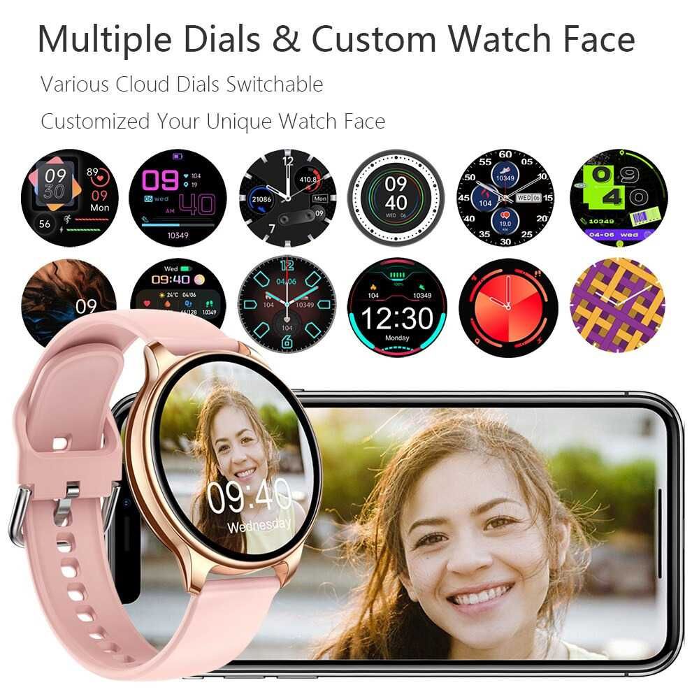 Смарт часовник STELS LS29, Водоустойчив IP68, 1.32 инчов HD Full touch