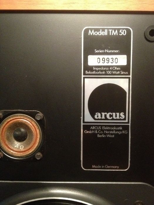 Boxe foarte Rare ARCUS Modell TM50 - 100 w/Vintage/Impecabile/RFG