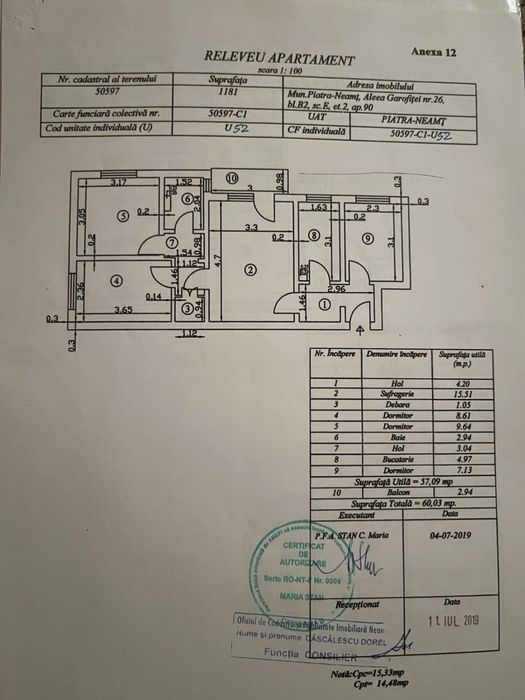 Apartament Darmanesti -mobilat