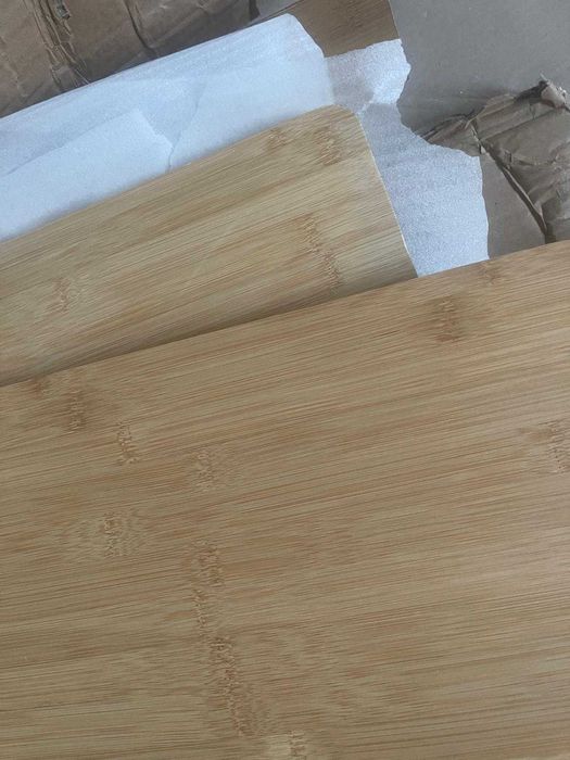 Comand TV din bambus, cu 2 rafturi, 140 cm,