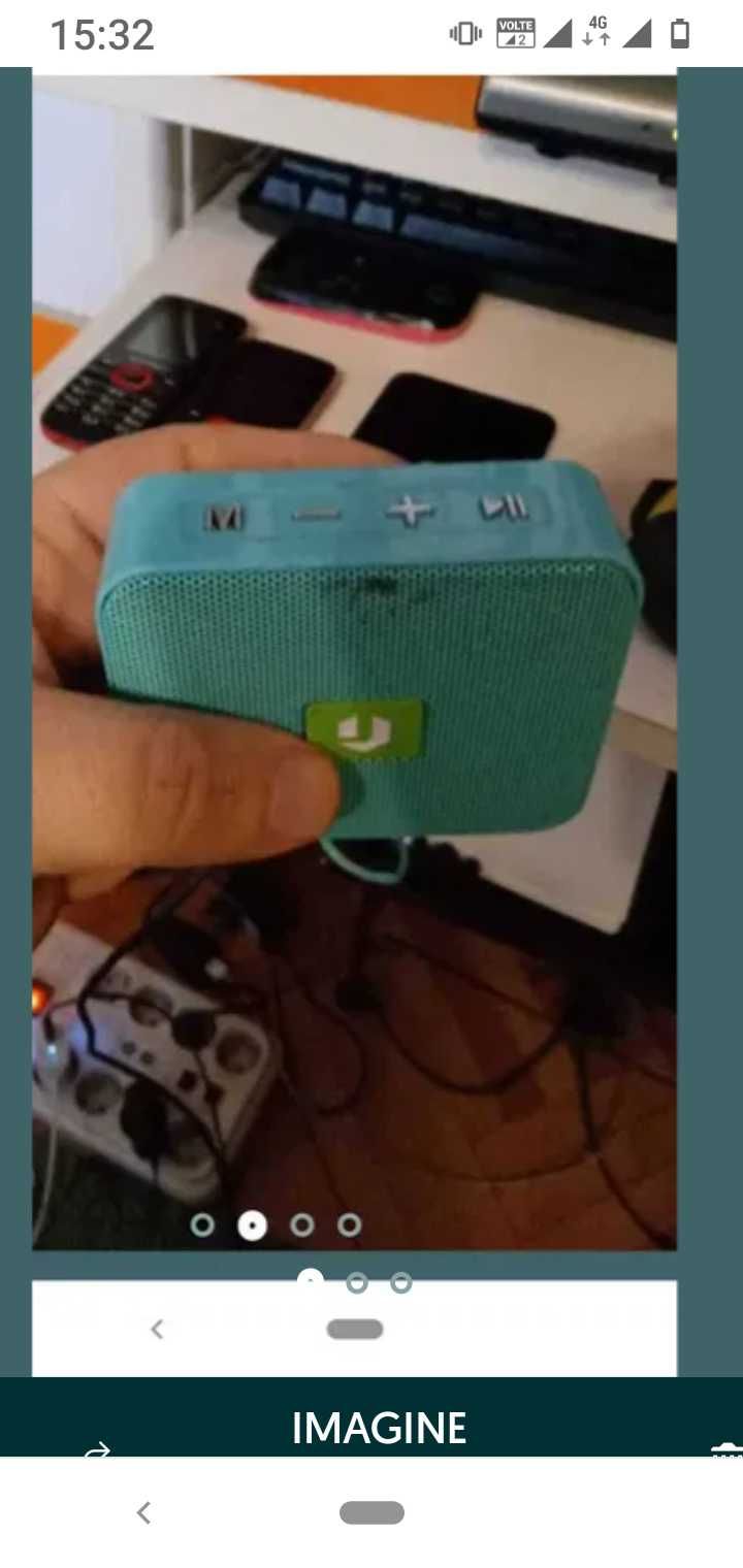 Boxă bluetooth cu radio și slot de card