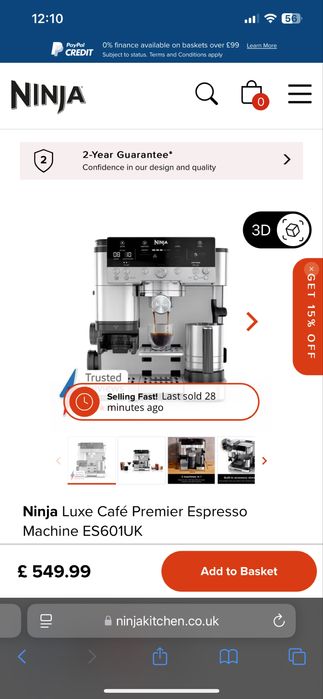 Masina de cafea Ninja Luxe