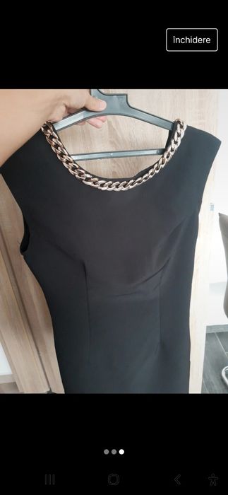 Rochie neagră Spate gol
