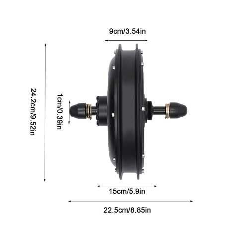 kit conversie bicicleta electrica 36V 500W,  Roata spate