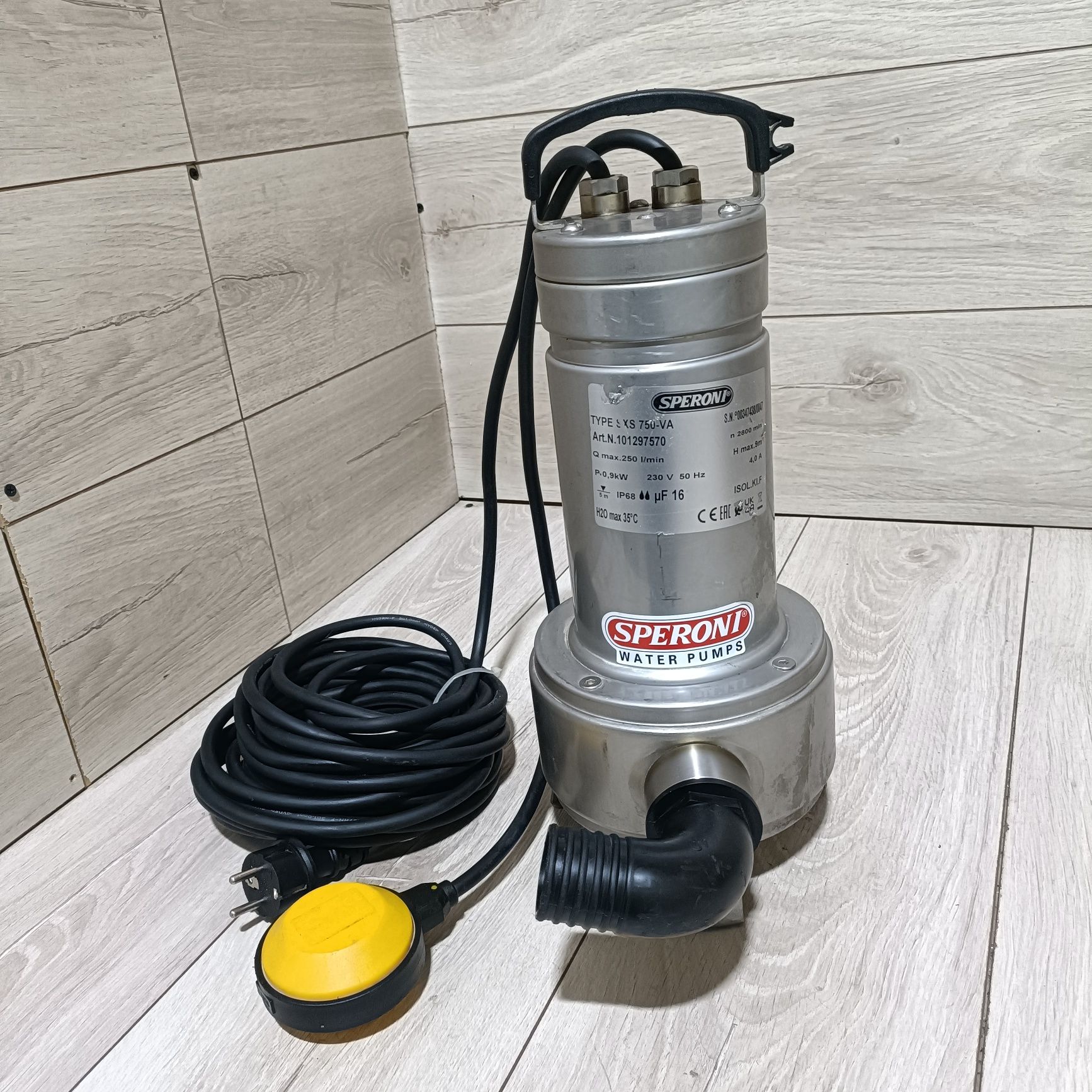 Pompa submersibila apa de drenaj 900W Speroni SXS 750-VA