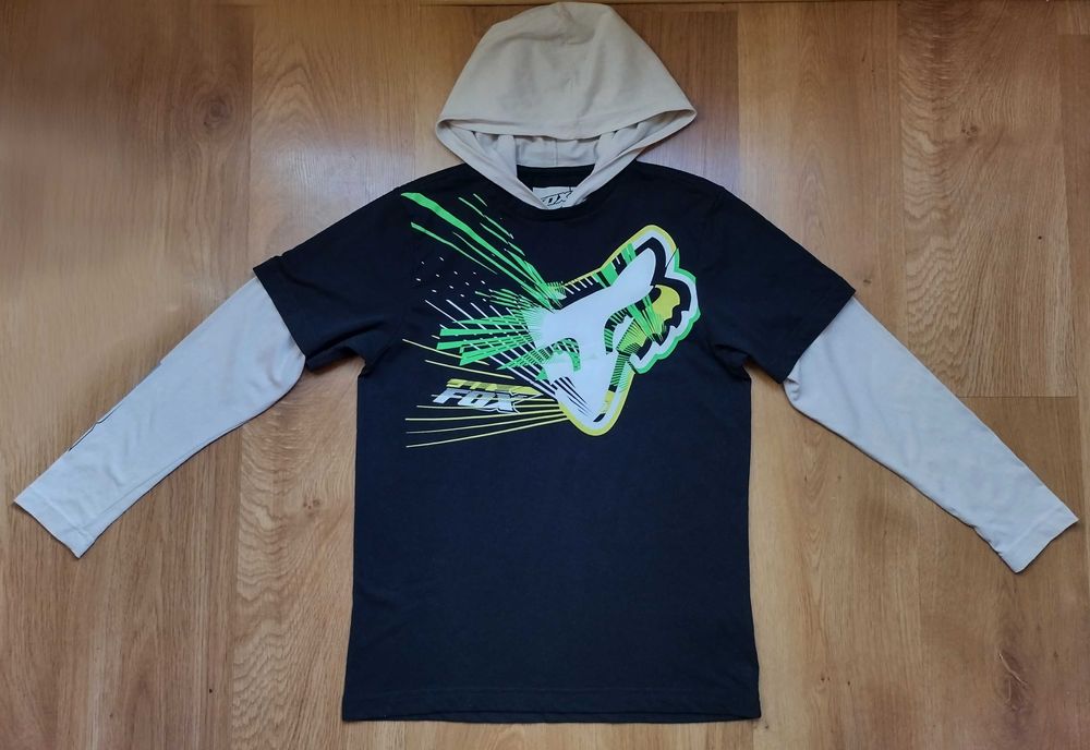 FOX - детска блуза с качулка 160см.