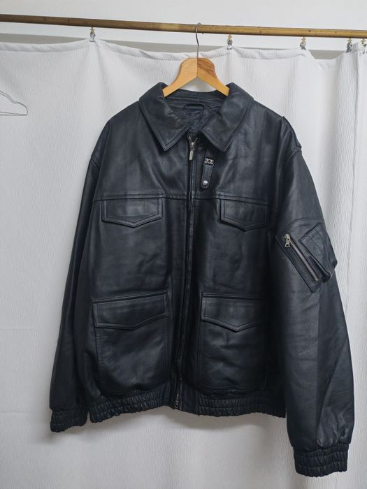 Немско мъжко кожено полицейско яке за моторист р-р 64