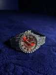 Ceas Iced Out, Fully Iced, Red, Marimea Universala