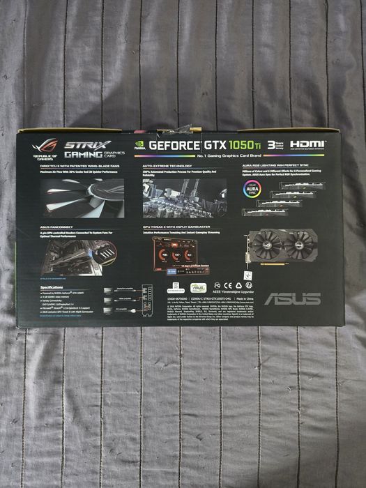 GeForce GTX 1050Ti Asus ROG Strix Edition (Като нова)