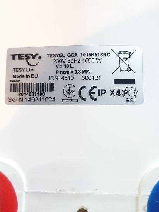 Boiler electric 10 l.