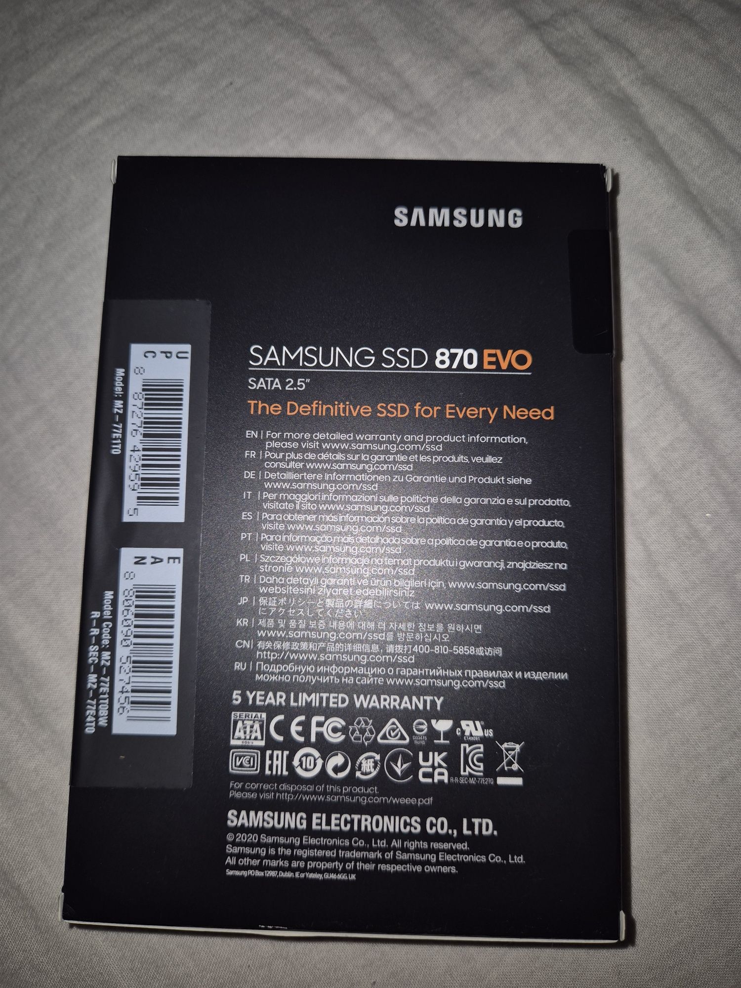 Samsung SSD 870 EVO - 1TB