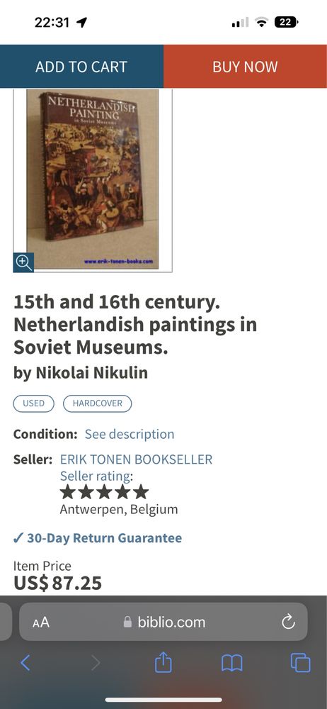Nederlandish Painting in Soviet Museums