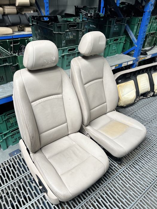 Scaune piele crem oyster bmw f10 f11 lci facelift incalzire de anglia