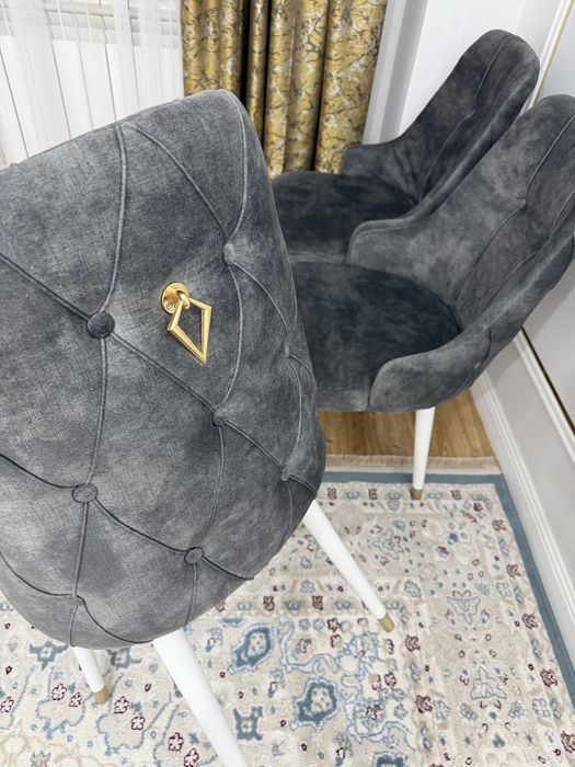 Продаются Стулья 6 шт, новые, серого цвета