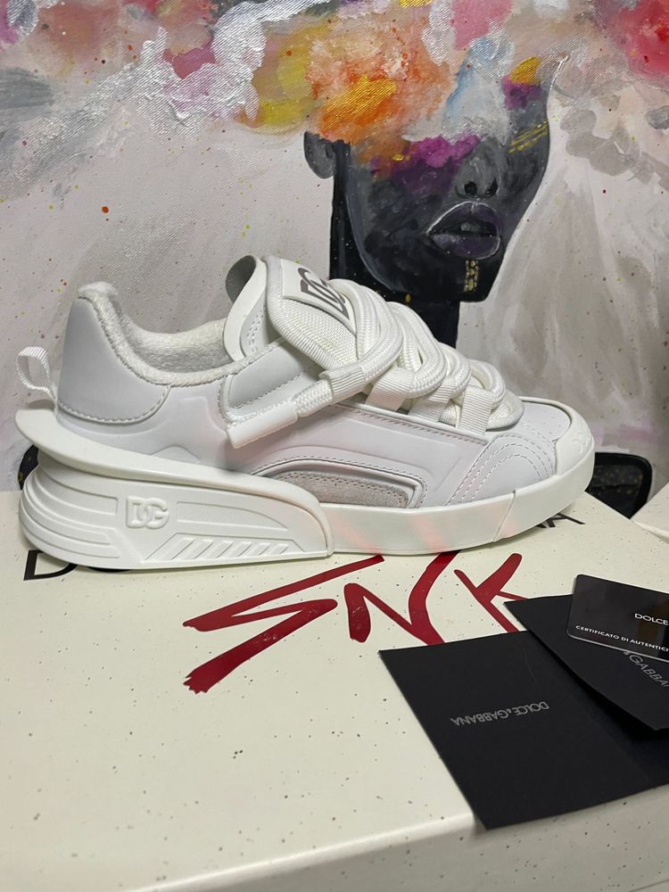 Adidasi / Sneakers Dolce & Gabbana full white Premium