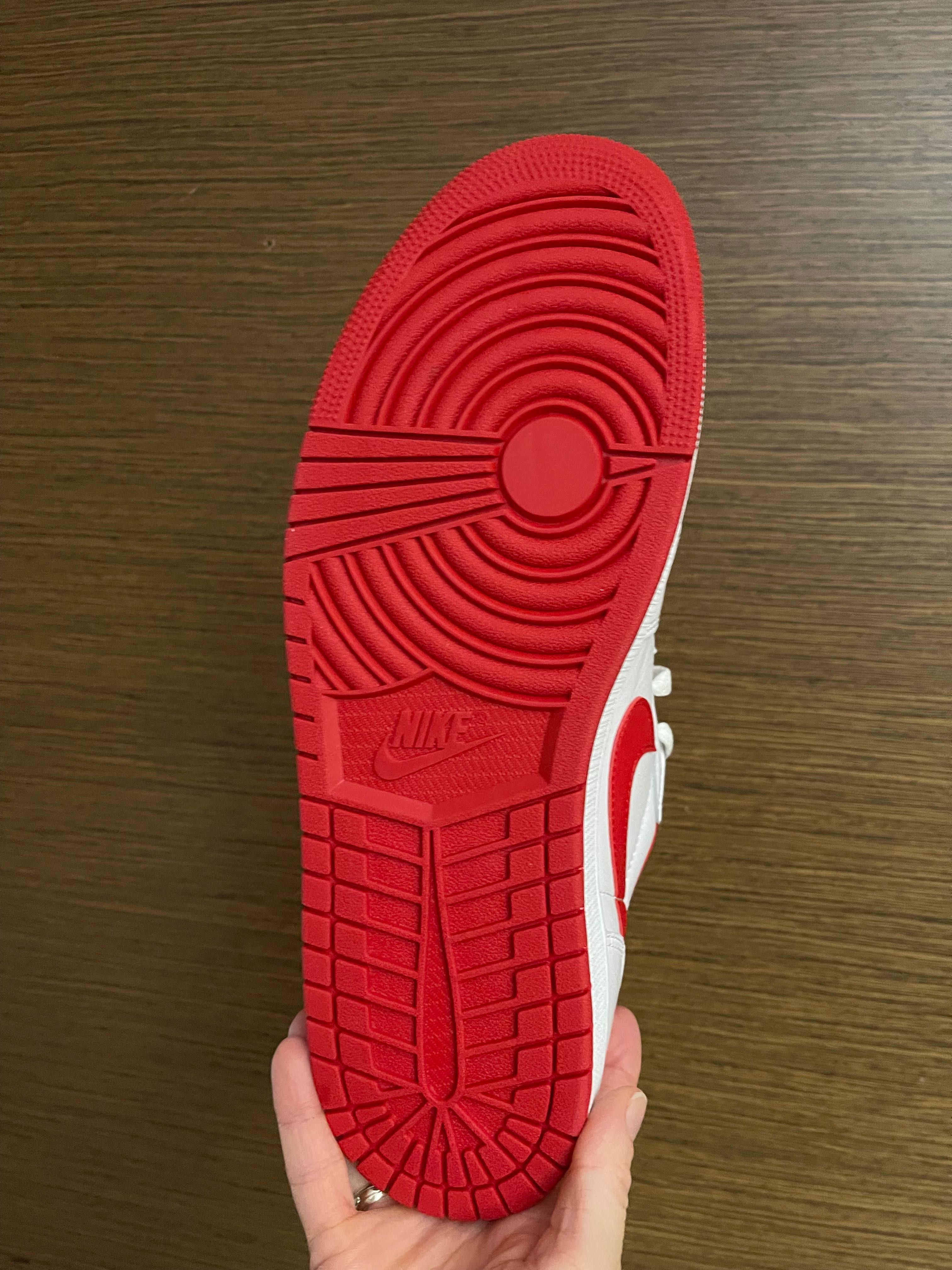 Nike Air Jordan 1 Low OG "White/Red" / НОВИ / 46