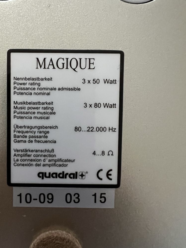Тонколони Quadral Magique