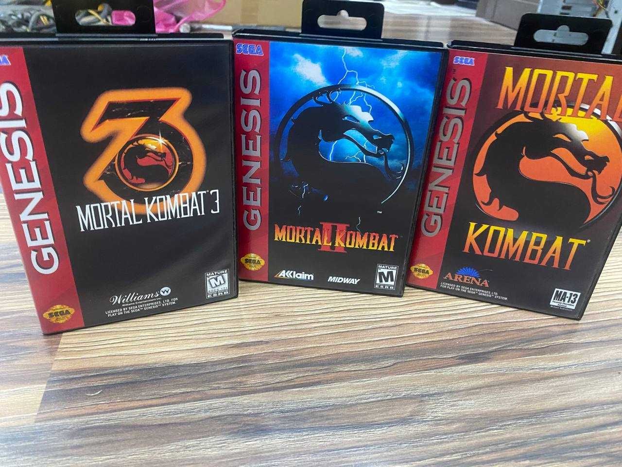 Mortal kombat 1,2,3 оригинальные боксовые.