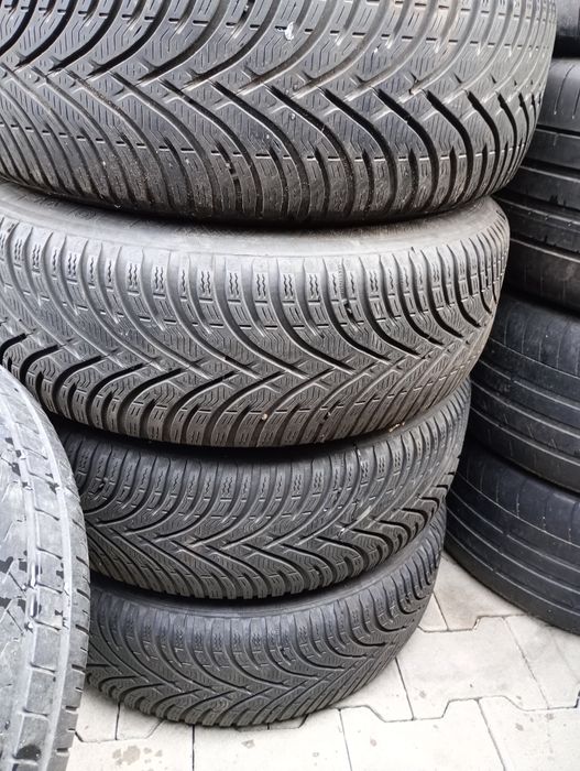 4 jante 5x112 W Tiguan anvelope iarna 215/65/16 7mm dot2019