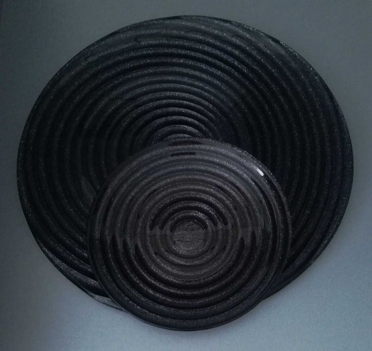 Сребърно плато с малка чинийка