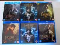 Hobbit Trilogy 3D + 2D Blu Ray 12 диска за колекционери