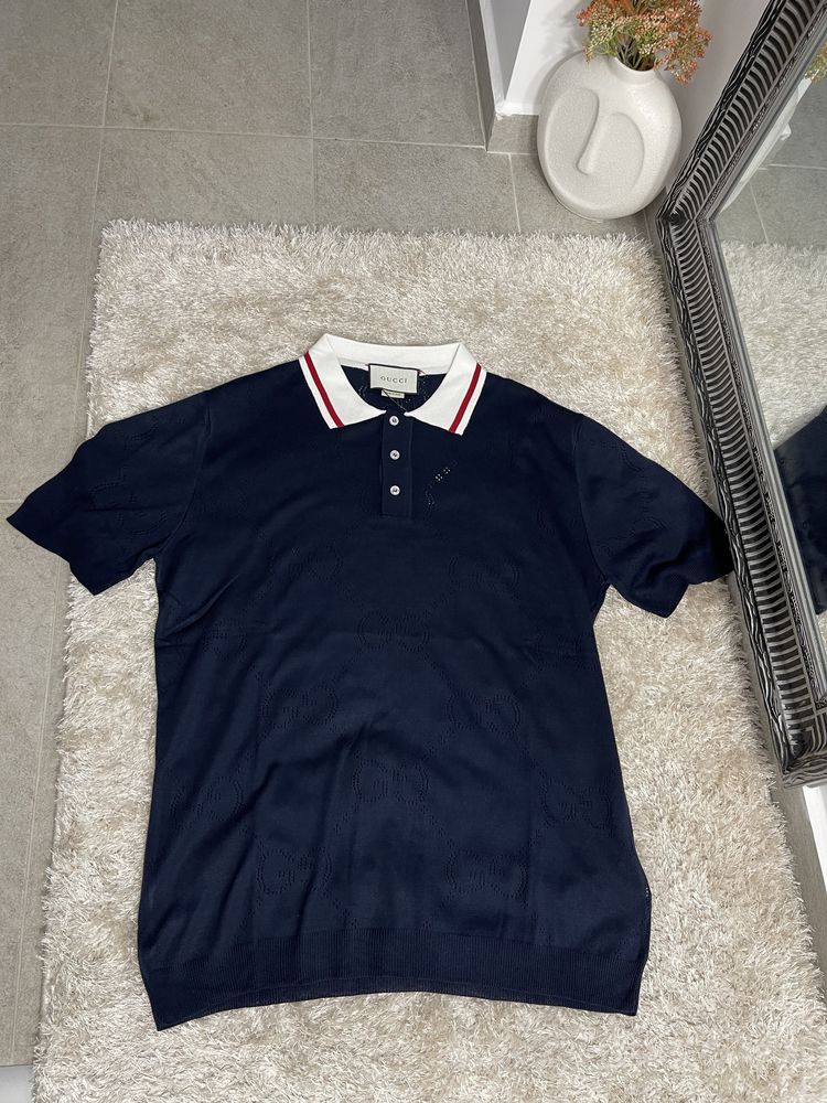 Tricou Gucci polo colectie noua calitate bumbac