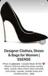 Casadei Stiletto blade black with golden rim
