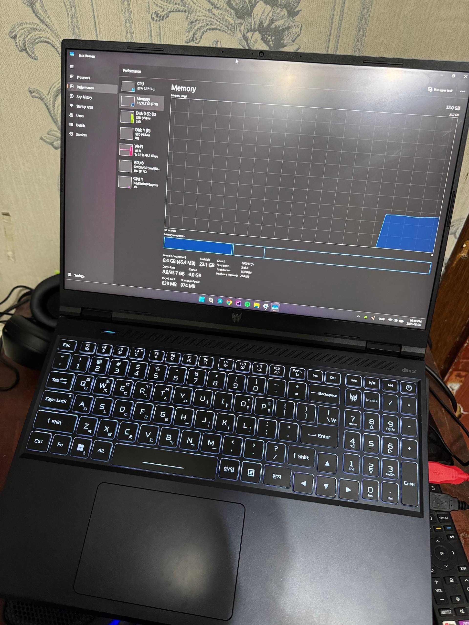 Acer Predator i9-14900HX, 32GB Ram, RTX 4060