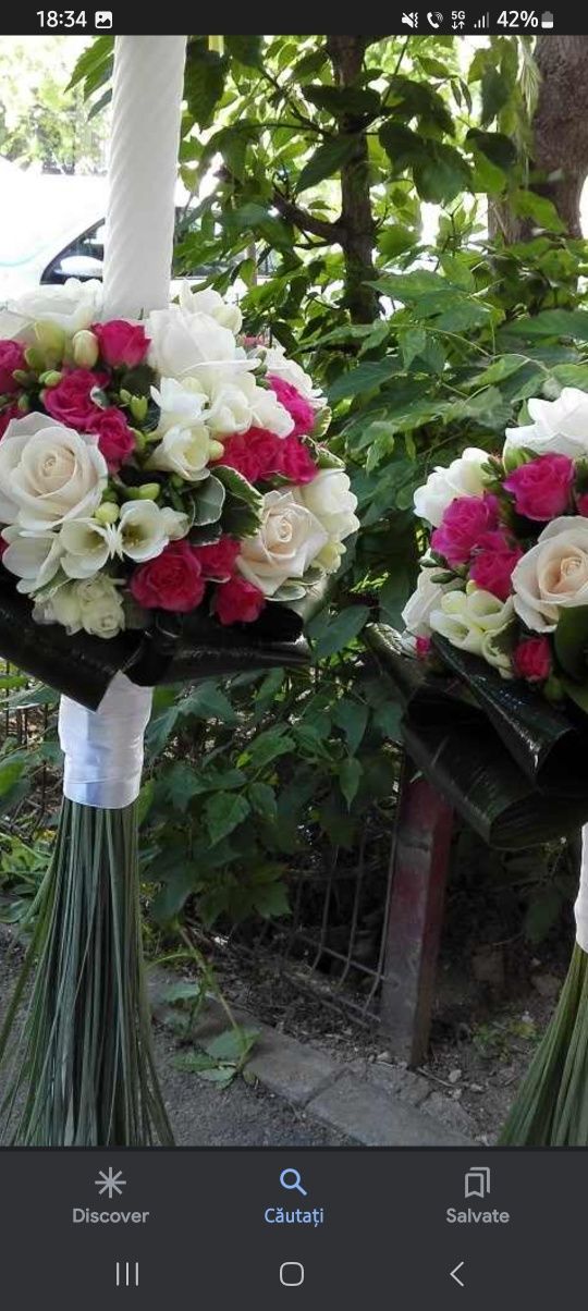 Lumanari de nunta buchet de mireasa aranjamente buchete de flori