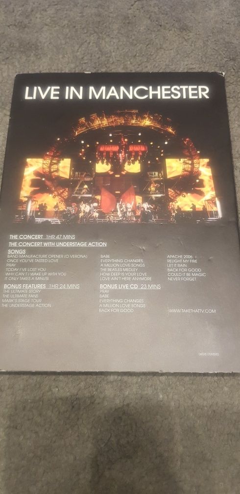 DVD TAKE THAT Live in Manchester