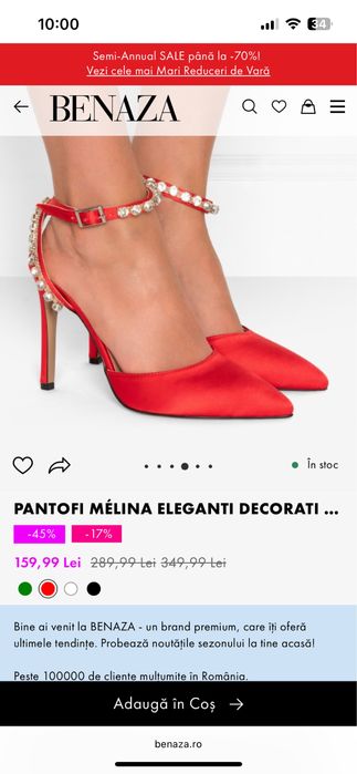 Pantofi noi Benaza