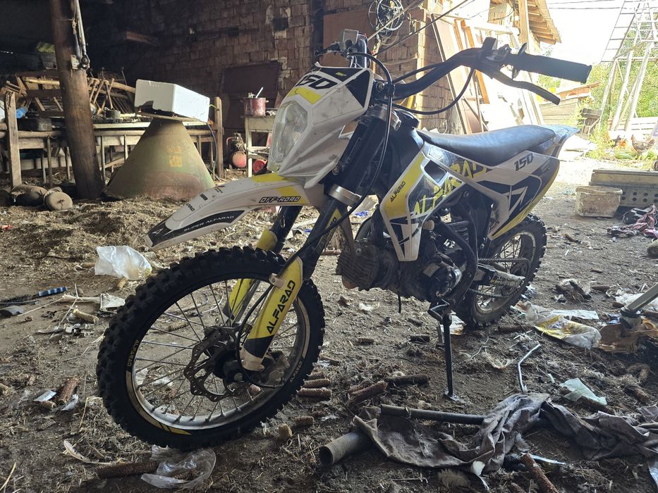 Cross 150cc, Alfarad T5, far LED, pornire la buton si kickstart, cutie