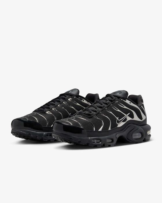 ПРОМО! Nike Air Vapormax TN Black & Metallic Silver