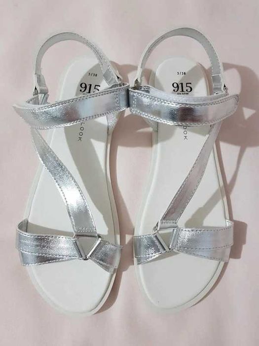Sandale argintii New Look,marimea 5/38,noi