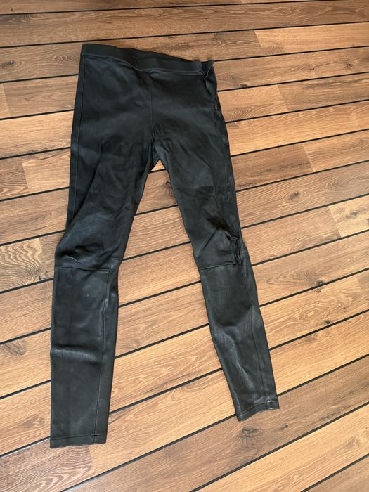 Pantaloni din piele naturala Massimo Dutti 36