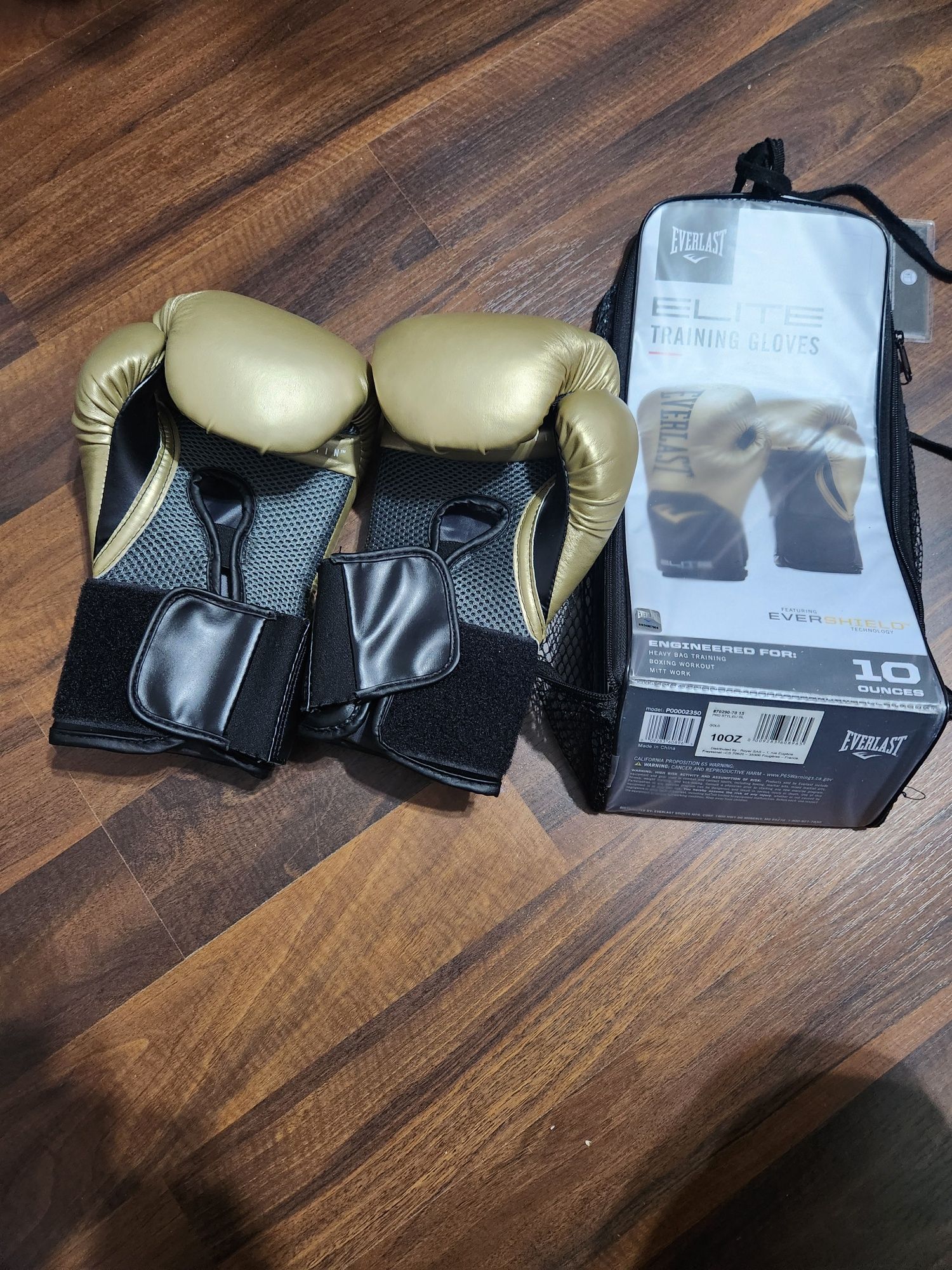 Manusi box Everlast Pro Style Elite 10oz, pentru antrenament, gold