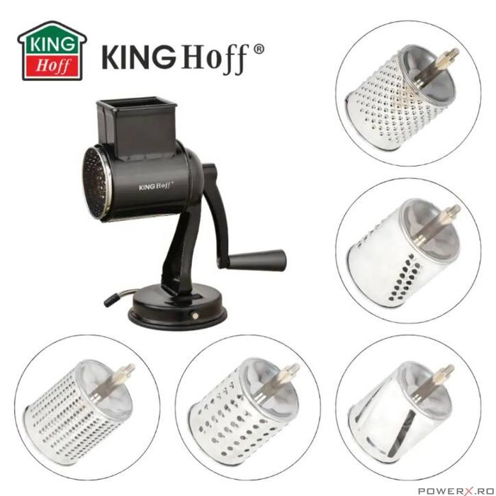 Masina manuala, 5 insertii pentru tocat legume, prindere prin ventuza,