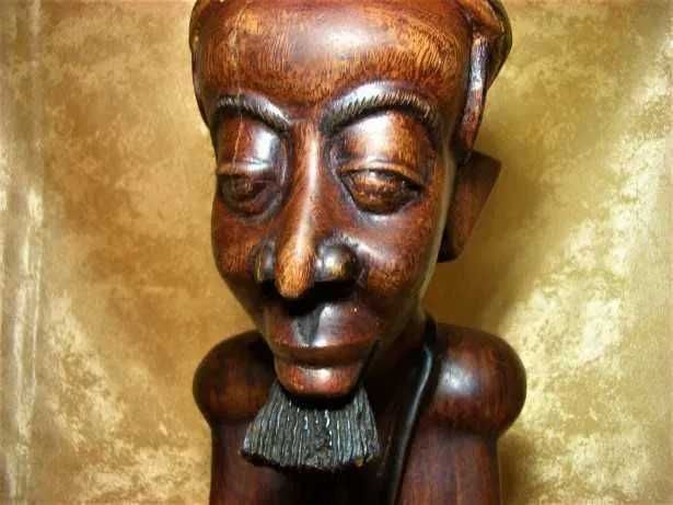 Sculptura etnic tribala Africana lemn exotic, colectie, vintage