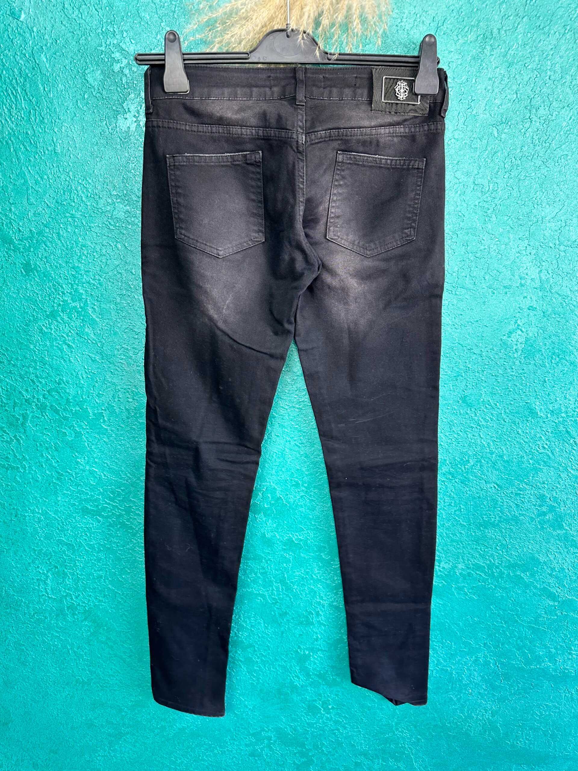 Jeans negri Just Cavalli, mărimea 28 (potrivit M, 42 italian)