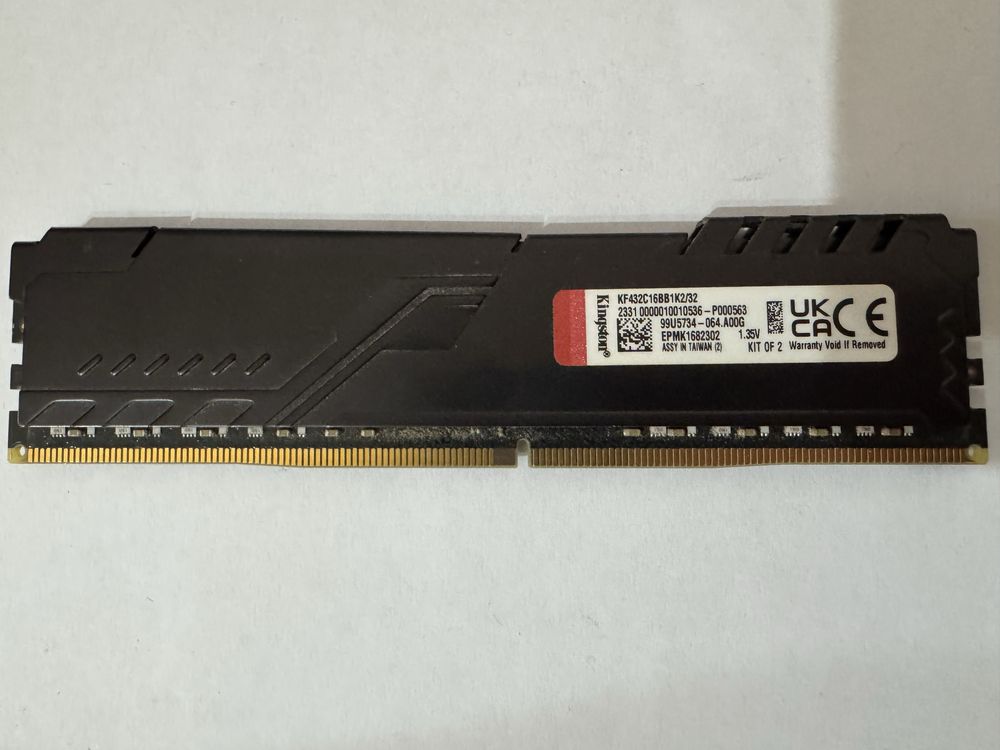 HyperX Fury Beast 16GB 3200mhz DDR4 RAM