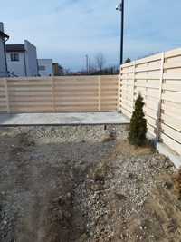 Gard din lemn si mobilier gradina
